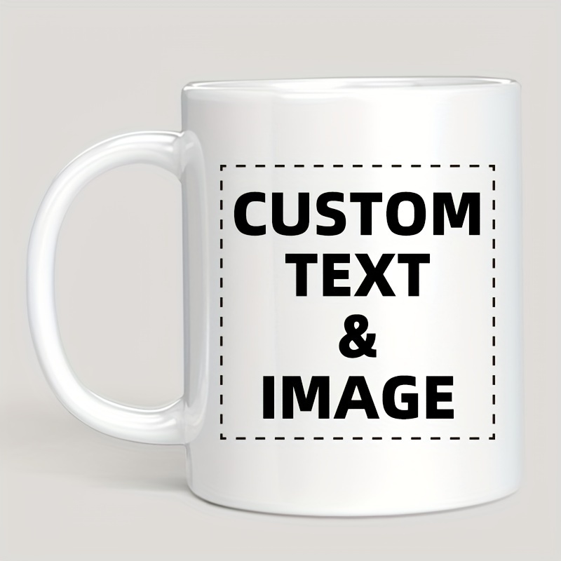 Custom Photo & Text/Logo Mug - - Coffee Tea Name review and price