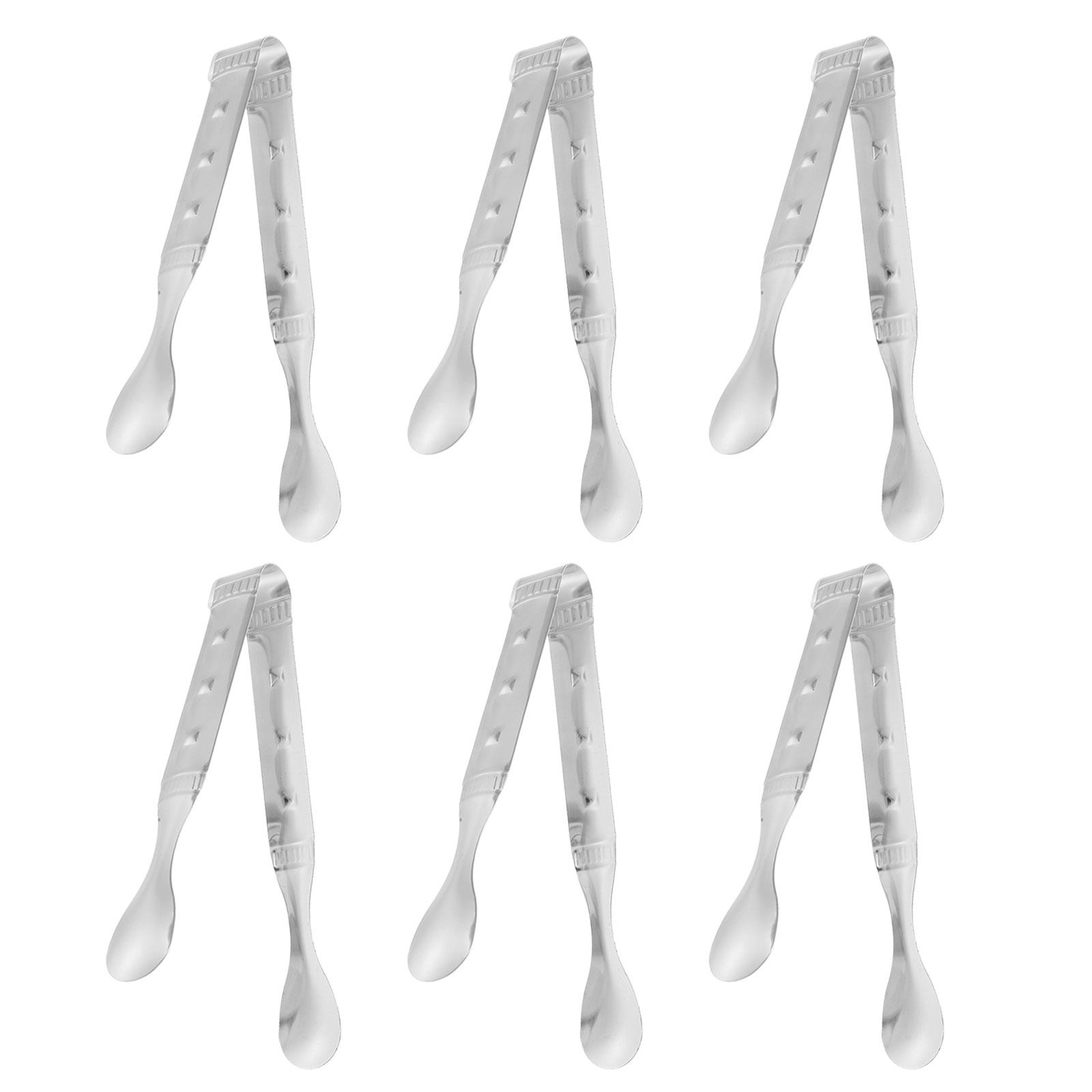 6Pcs Stainless Steel Food Tong - Coffee Tea Sugar review and price