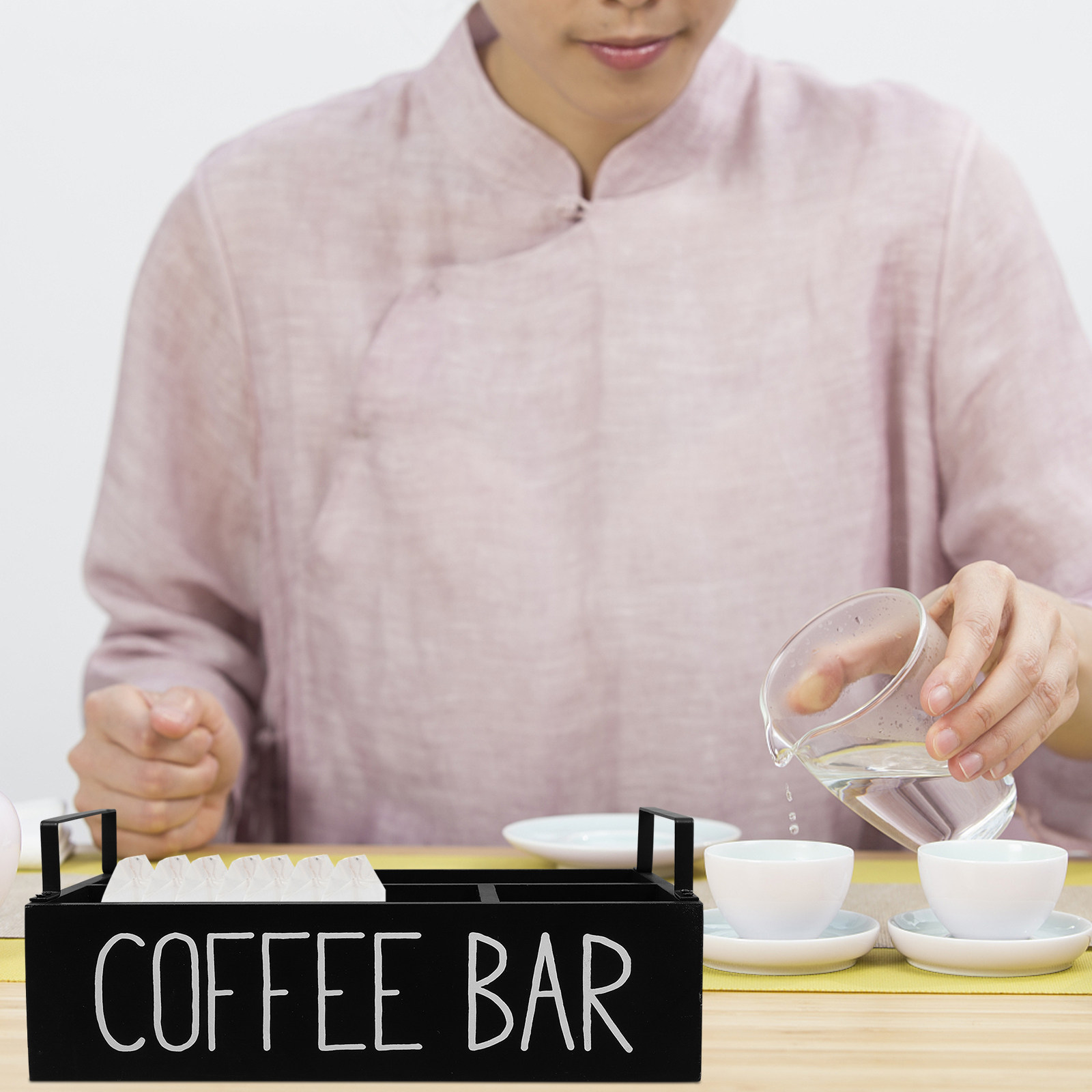 Wooden Tea Bag Organizer Multi - Coffee Tea Sugar review and price
