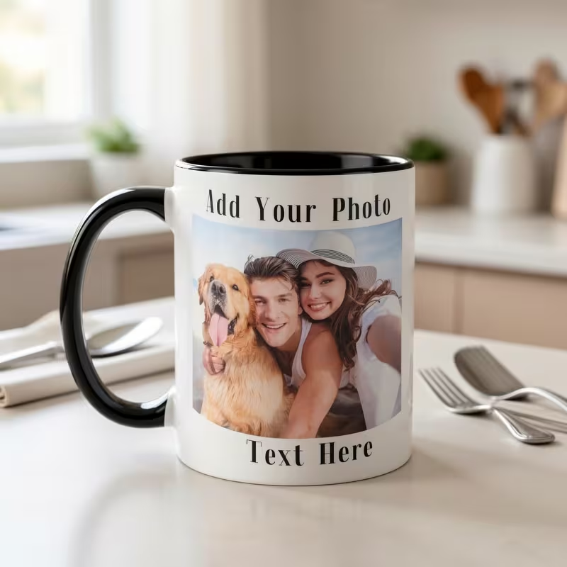 Customized Double Sided Photo  - Coffee Tea Name review and price