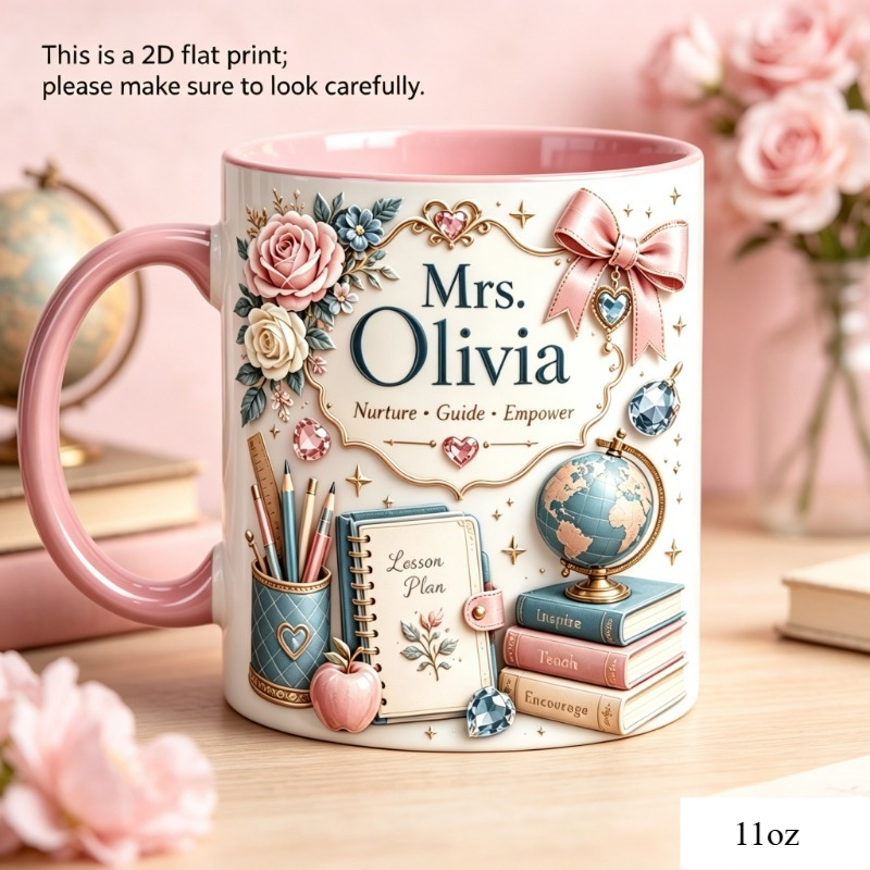 Personalized Teacher Theme Cer - Coffee Tea Name review and price